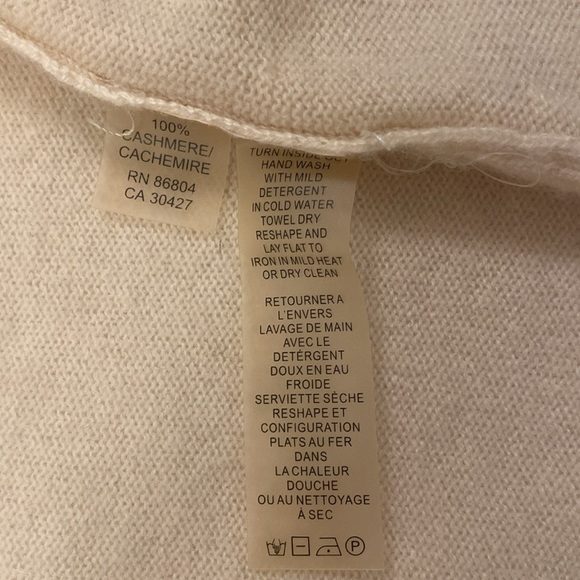 MAGASCHONI %100 cashmere Women's Casual Open Front Ruffle Cardigan Size M - Picture 6 of 8